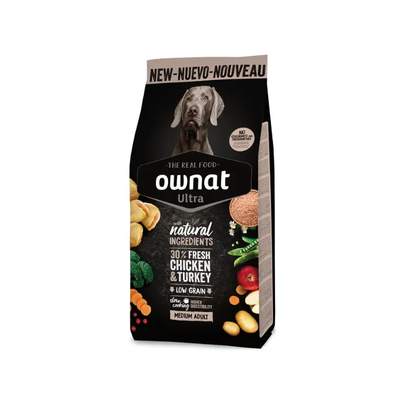 Ownat Dog Ultra Medium Adult per Cani – 3 Kg