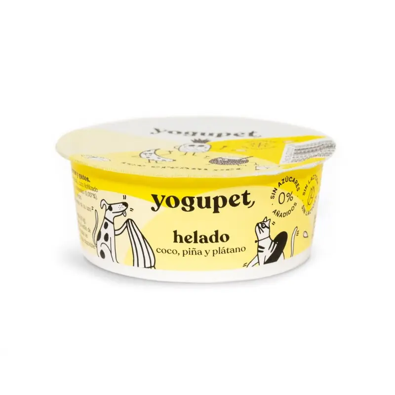 Yogupet Gelato con Ananas Banana e Cocco per Cani – 110 g