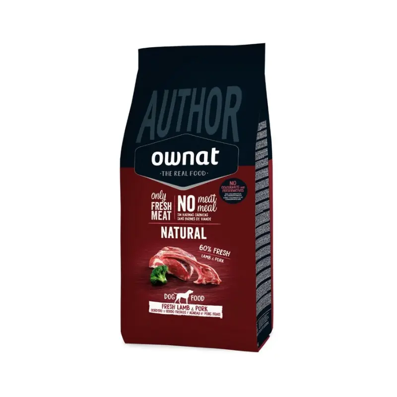 Ownat Dog Author Agnello e Maiale per Cani – 3 Kg