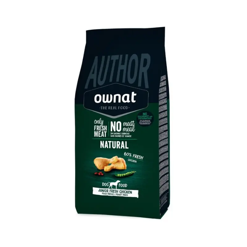 Ownat Dog Author Junior al Pollo per Cuccioli – 3 Kg