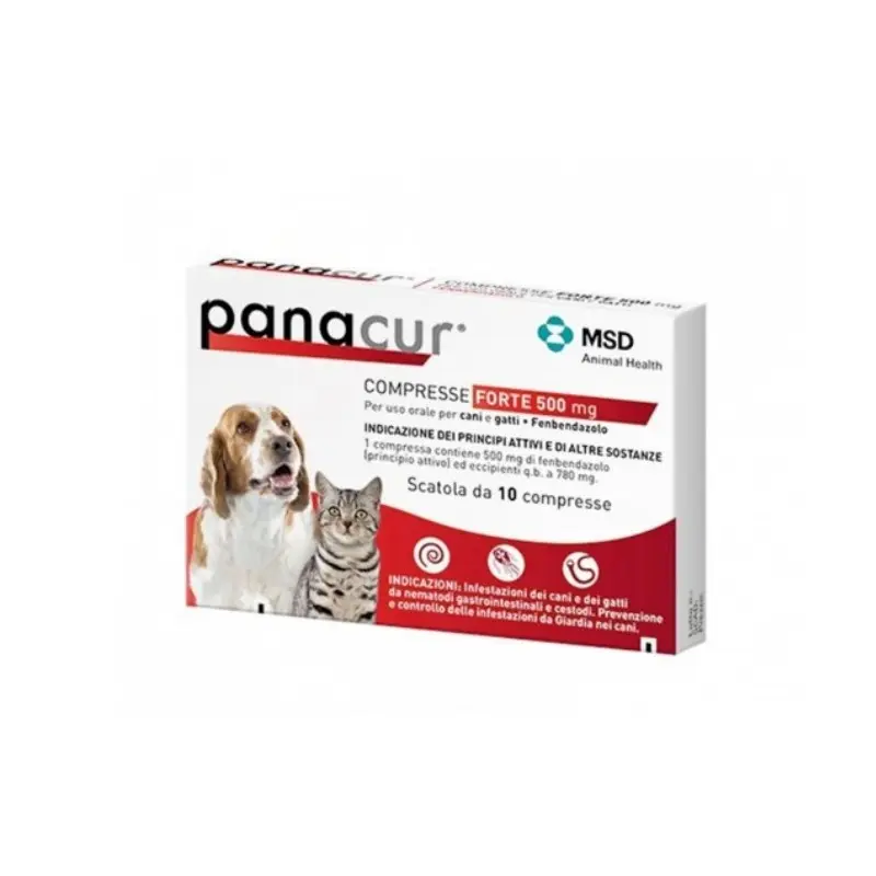Panacur Forte Compresse 500mg per Cani e Gatti – 10 Compresse