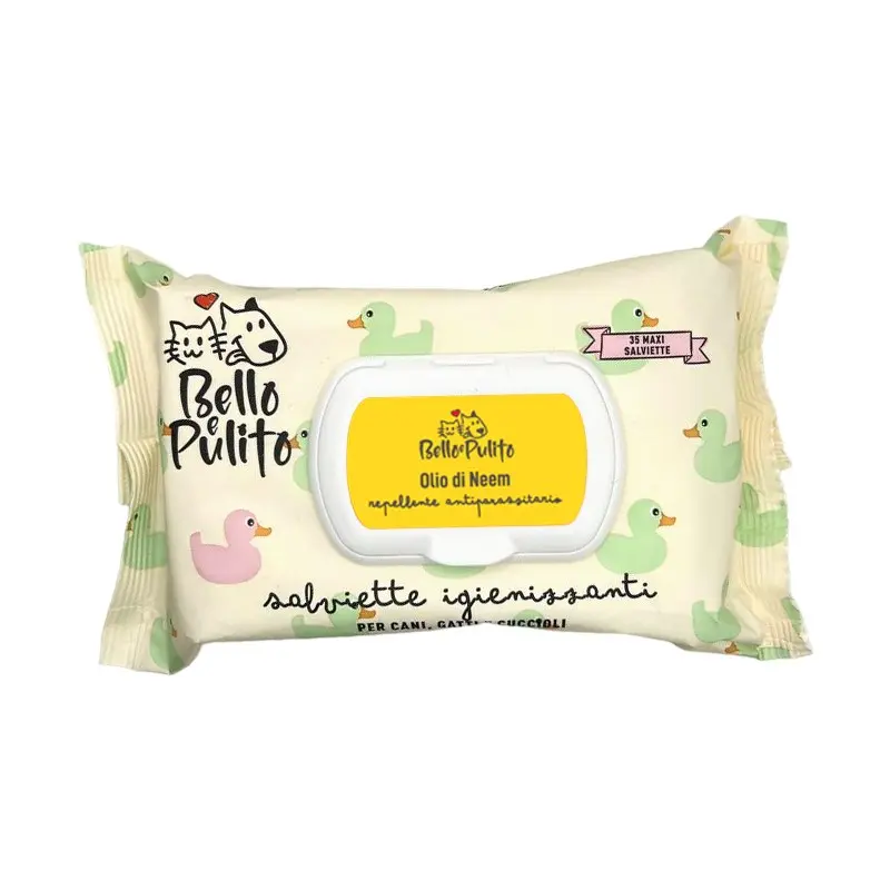 Bello e Pulito Salviette Bio all’Olio di Neem – 35 PZ