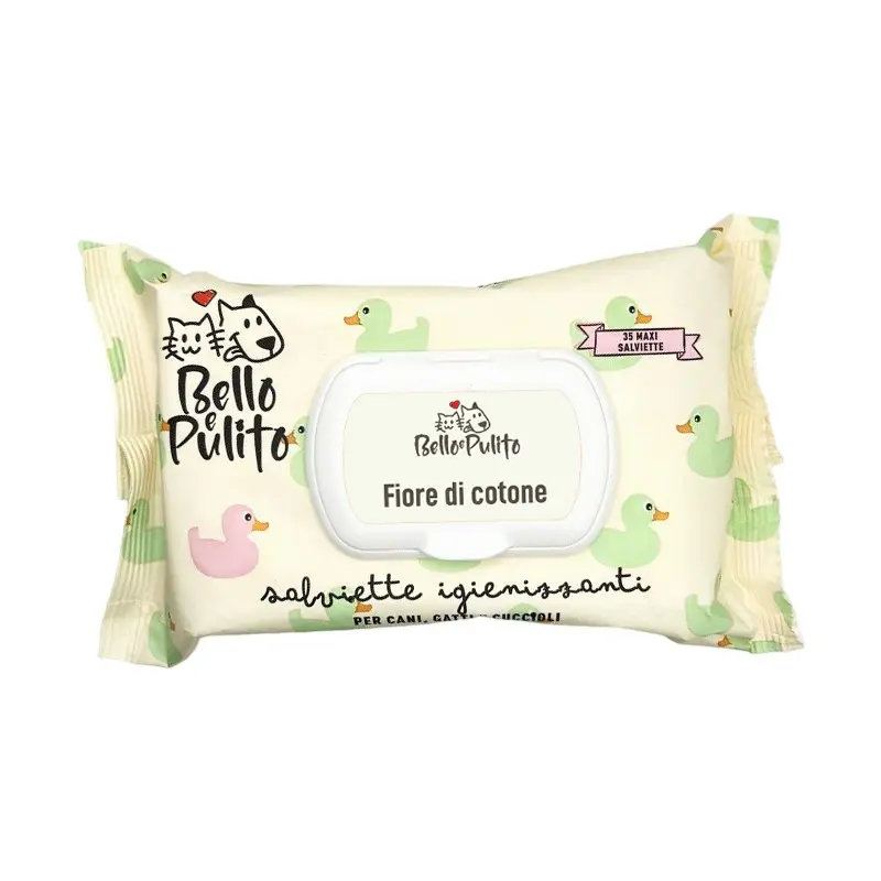 Bello e Pulito Salviette Bio al Fiore di Cotone – 35 PZ