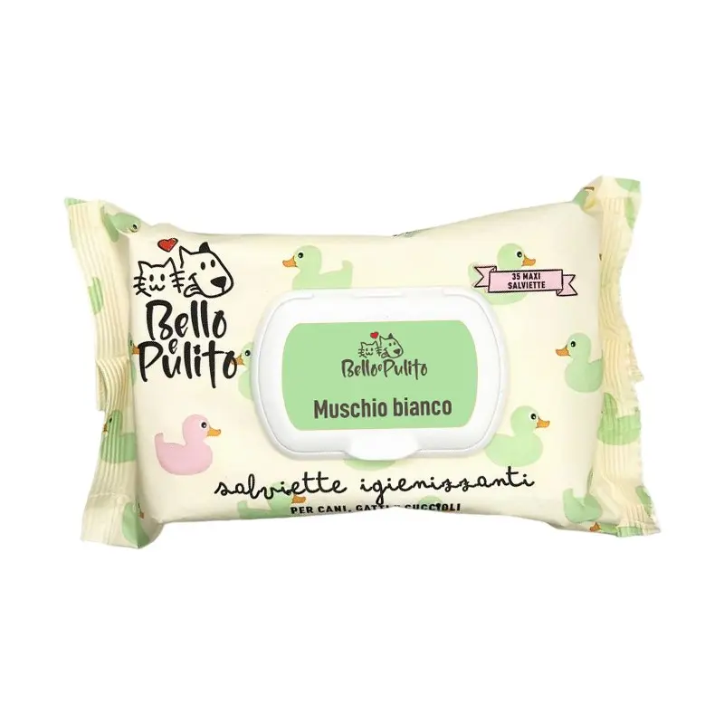 Bello e Pulito Salviette Bio al Muschio Bianco – 35 PZ
