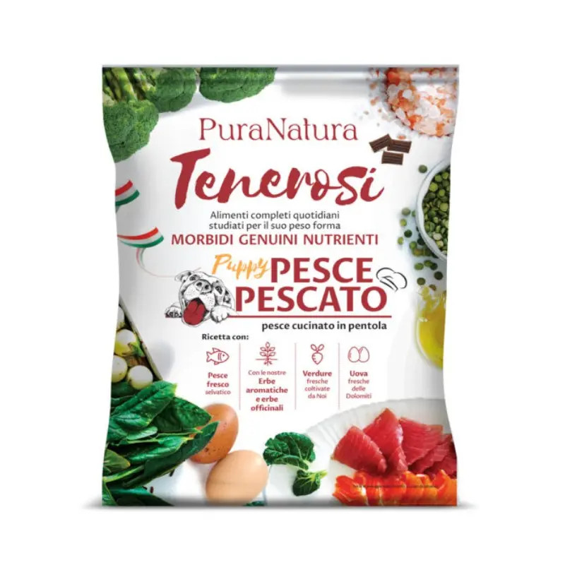Pura Natura Tenerosi Puppy Pesce Pescato per Cuccioli – 800 g
