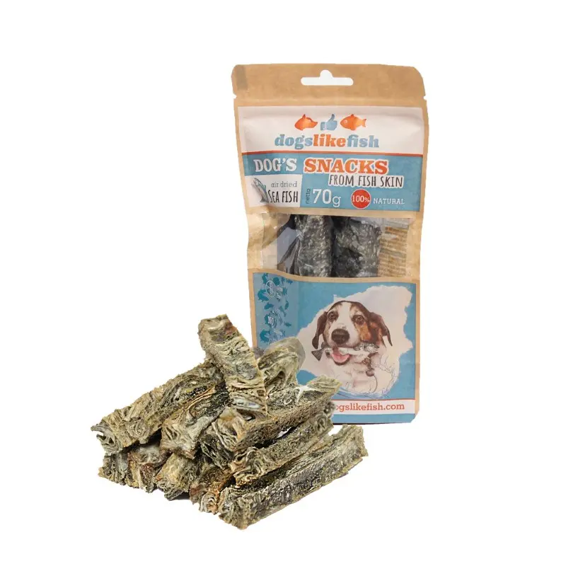 Dogslikefish Bastoncini di Pelle di Merluzzo – 70 g
