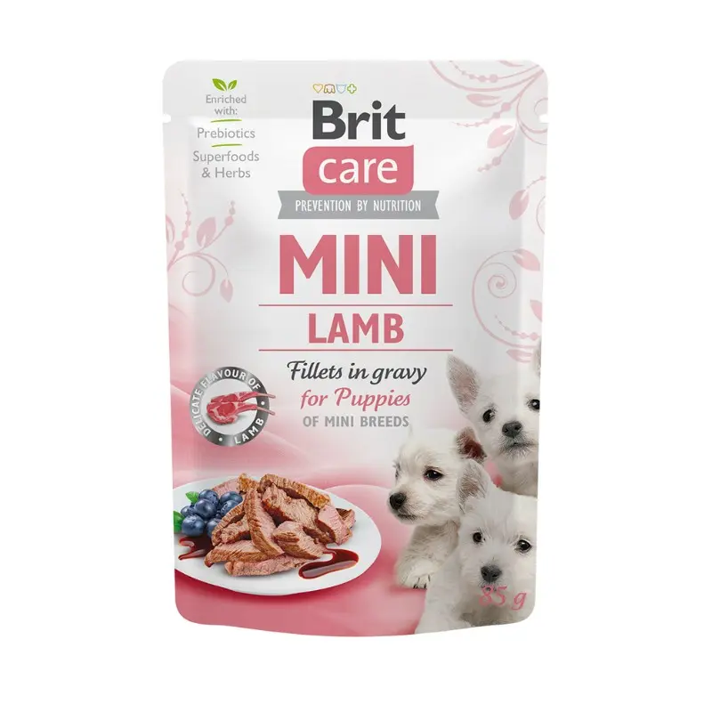Brit Care Mini Agnello in Salsa per Cuccioli – 85 g, 12 pezzi
