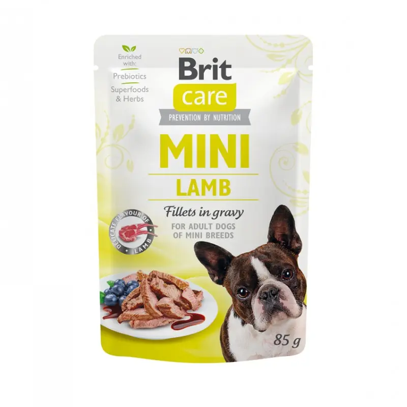 Brit Care Mini Agnello in Salsa per Cani – 85 g, 12 pezzi