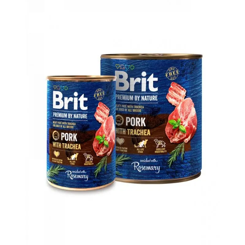 Brit Premium Adult Maiale e Trachea – 800 g, 6 pezzi