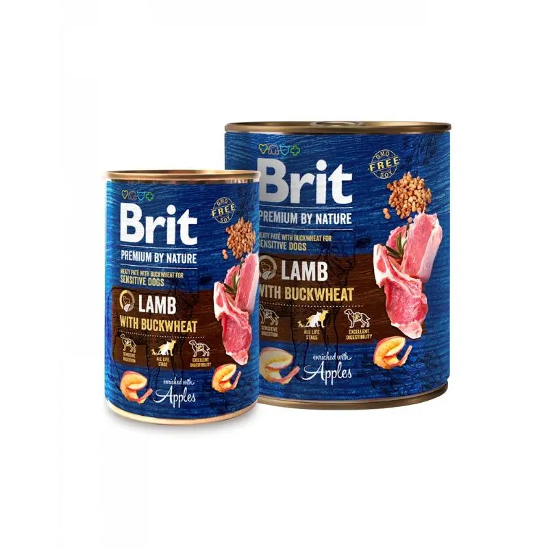 Brit Premium Adult Agnello e Grano Saraceno – 400 g, Singola
