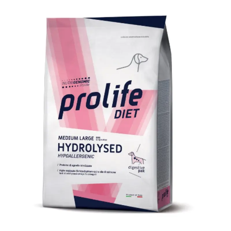 Prolife Hydrolysed Medium e Large Veterinary Formula – 8 Kg