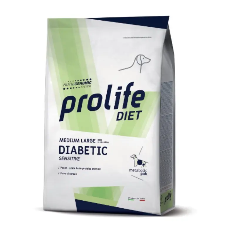 Prolife Diabetic Sensitive Medium e Large Veterinary Formula – 8 Kg