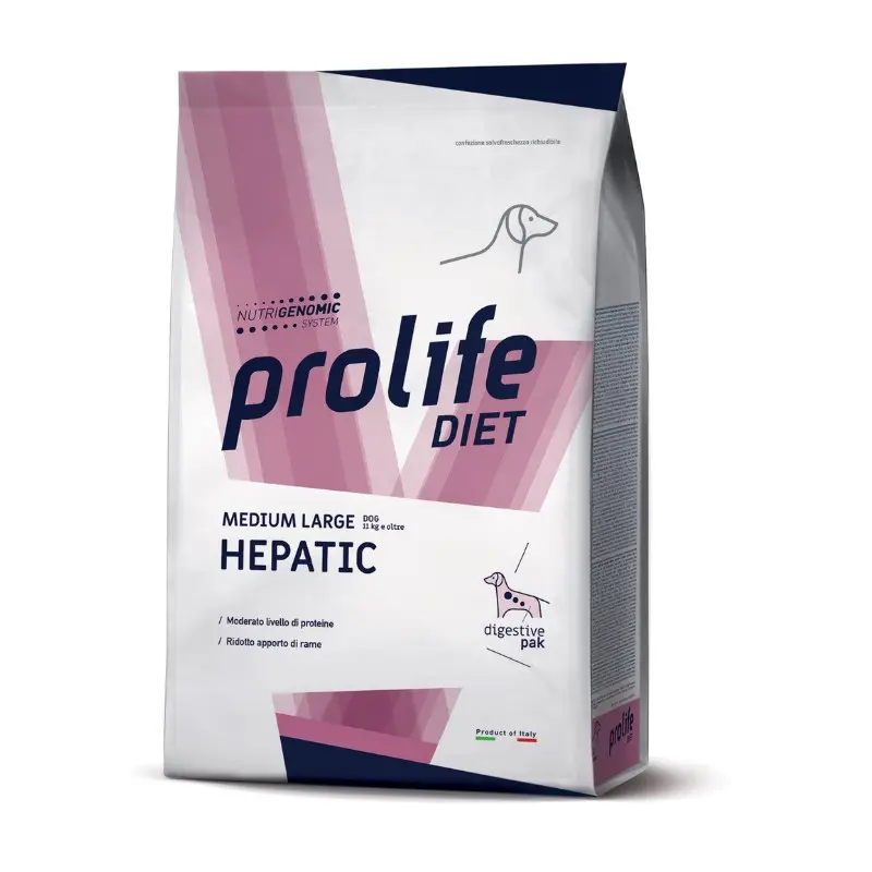 Prolife Hepatic Medium e Large Veterinary Formula – 8 Kg