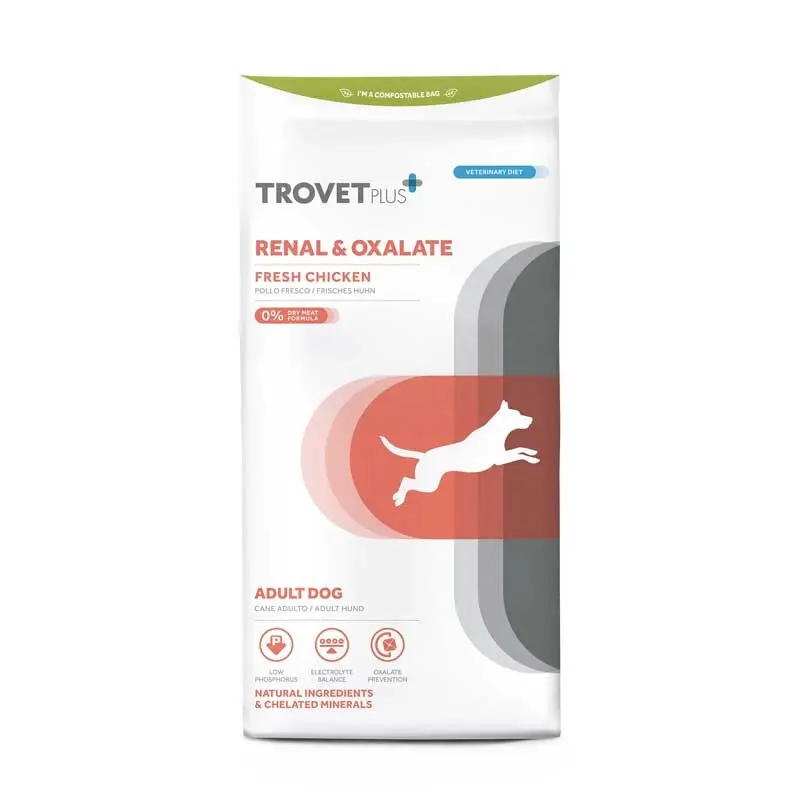 Trovet+ Renal Oxalate Pollo Fresco per Cani – 10 Kg, Singola