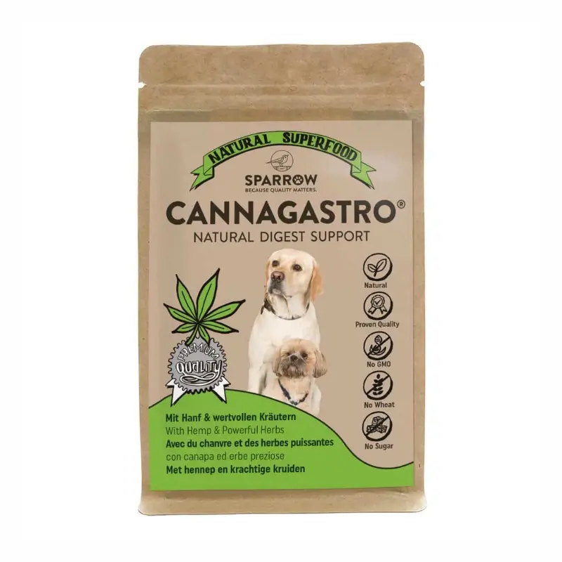Sparrow Pet Miscela CannaGastro con CBD per Cani – 100 g