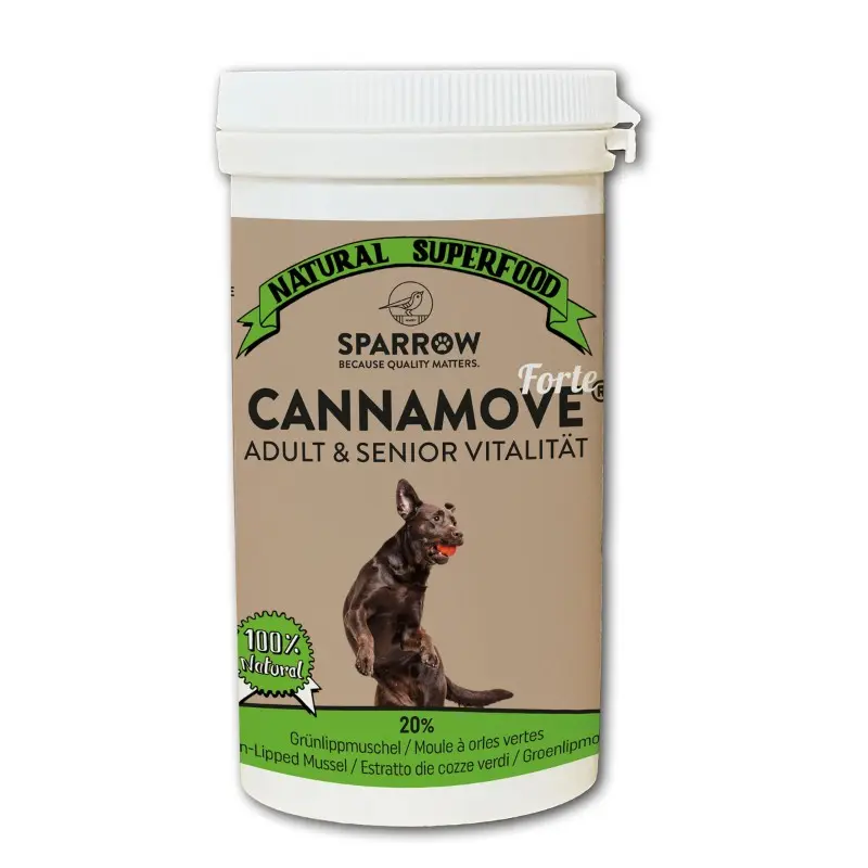 Sparrow Pet Miscela CannaMove Forte con CBD per Cani – 100 g