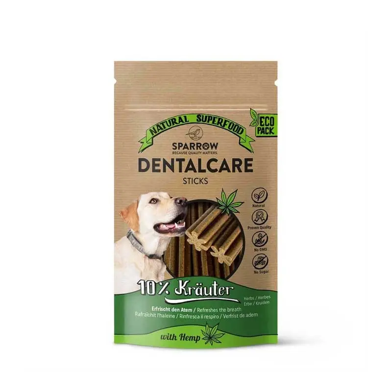 Sparrow Pet Dental Sticks con CBD per Cani – 154 g