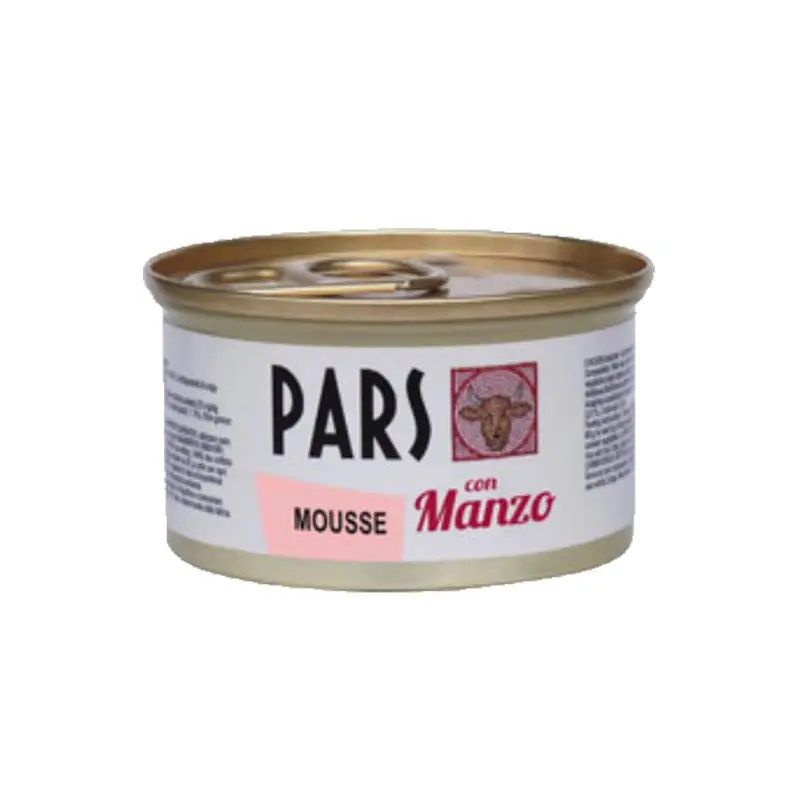 Pars Mousse con Manzo per Cani e Gatti – 85 g, 12 pezzi