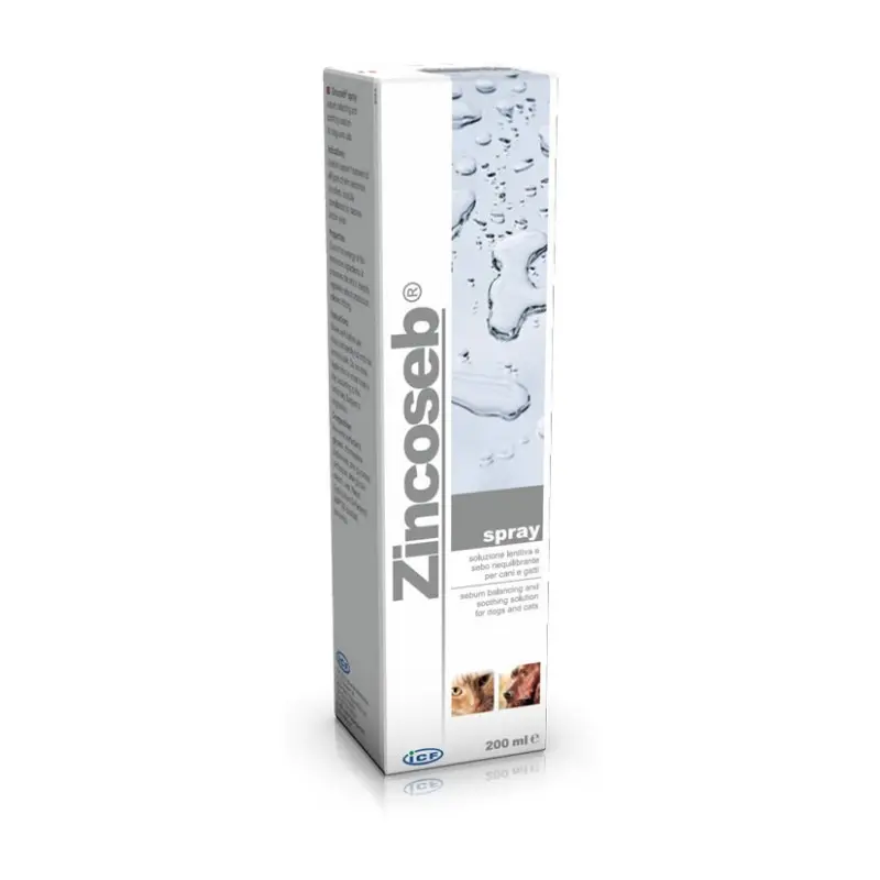 ICF Zincoseb Spray Cutaneo per Cani e Gatti – 200 ml