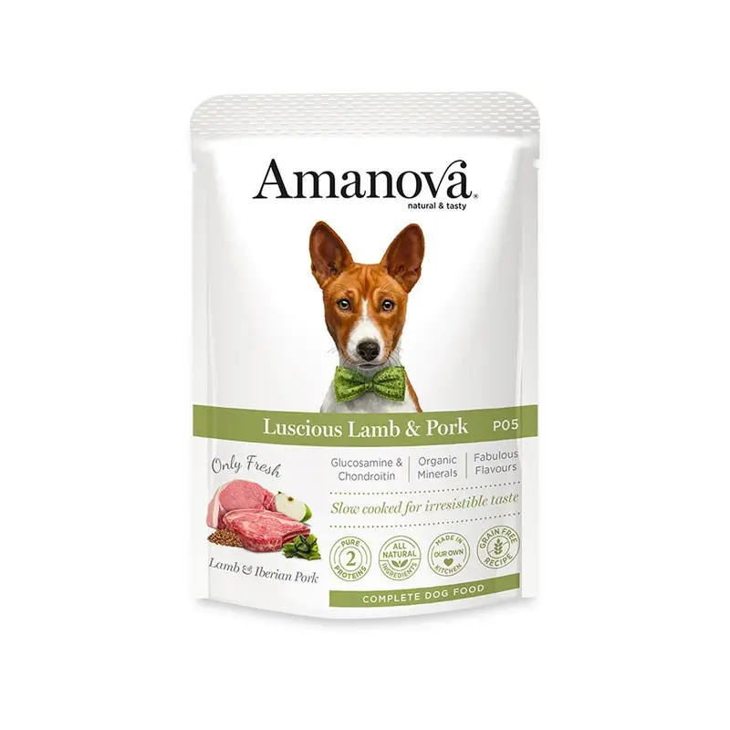 Amanova Adult Agnello e Maiale P05 per Cani – 100 g, Singola