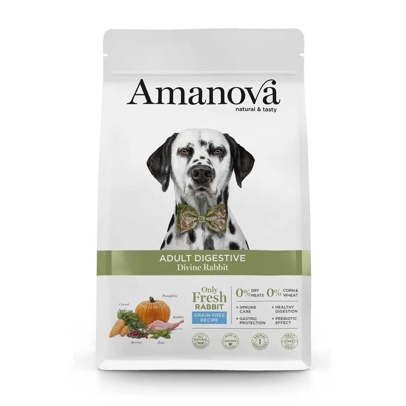 Amanova Adult Digestive Coniglio per Cani – 2 Kg, Singola