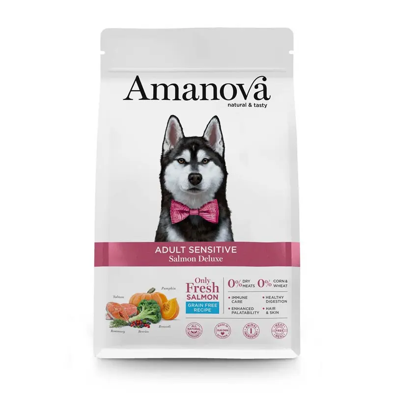 Amanova Adult Sensitive Salmone per Cani – 2 Kg, Singola