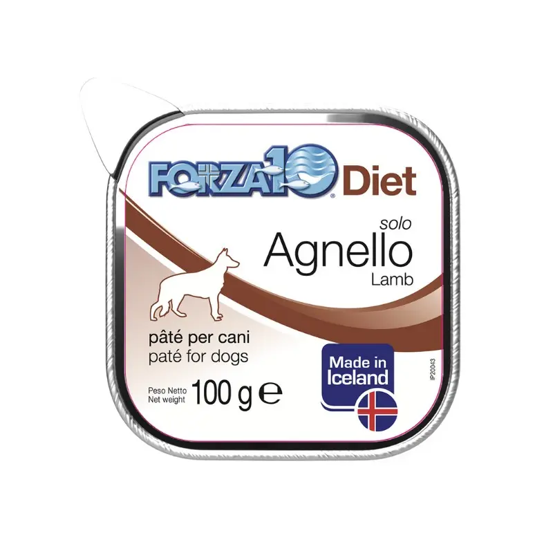 Forza10 Solo Diet Agnello Umido per Cani – 100 g, 6 pezzi