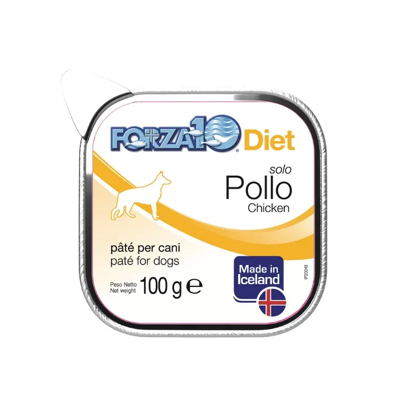 Forza10 Solo Diet Pollo Umido per Cani – 100 g, 12 pezzi