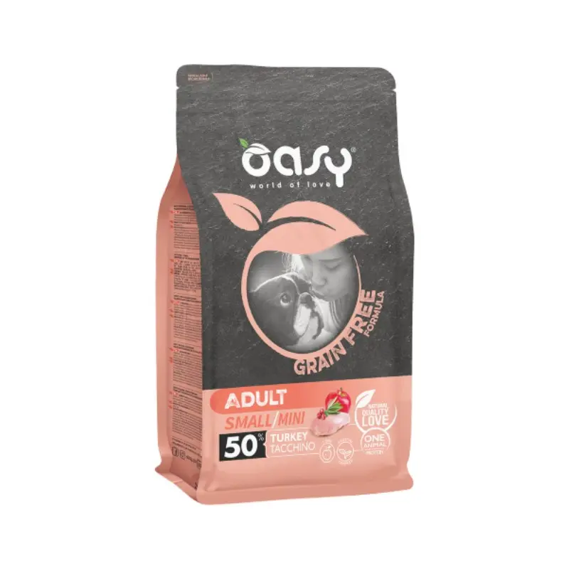 Oasy Grain Free Adult Small Mini Tacchino – 800 g