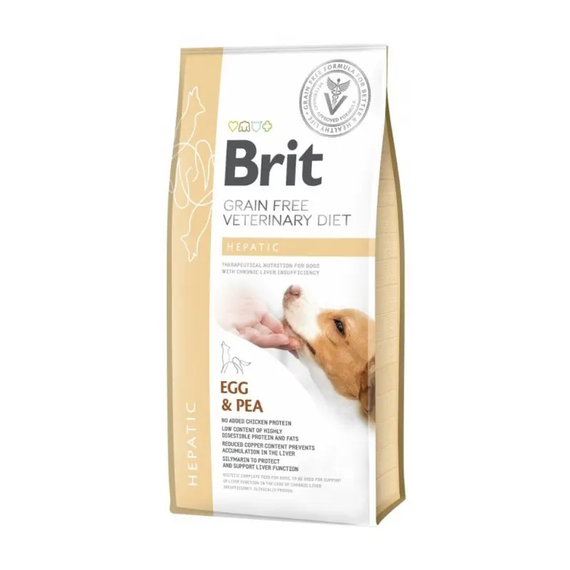 Brit Veterinary Diet Hepatic Uova e Piselli per Cani – 12 Kg