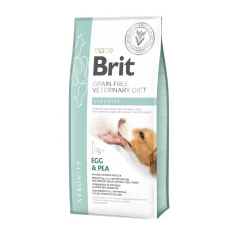 Brit Veterinary Diet Struvite Uova e Piselli per Cani – 12 Kg