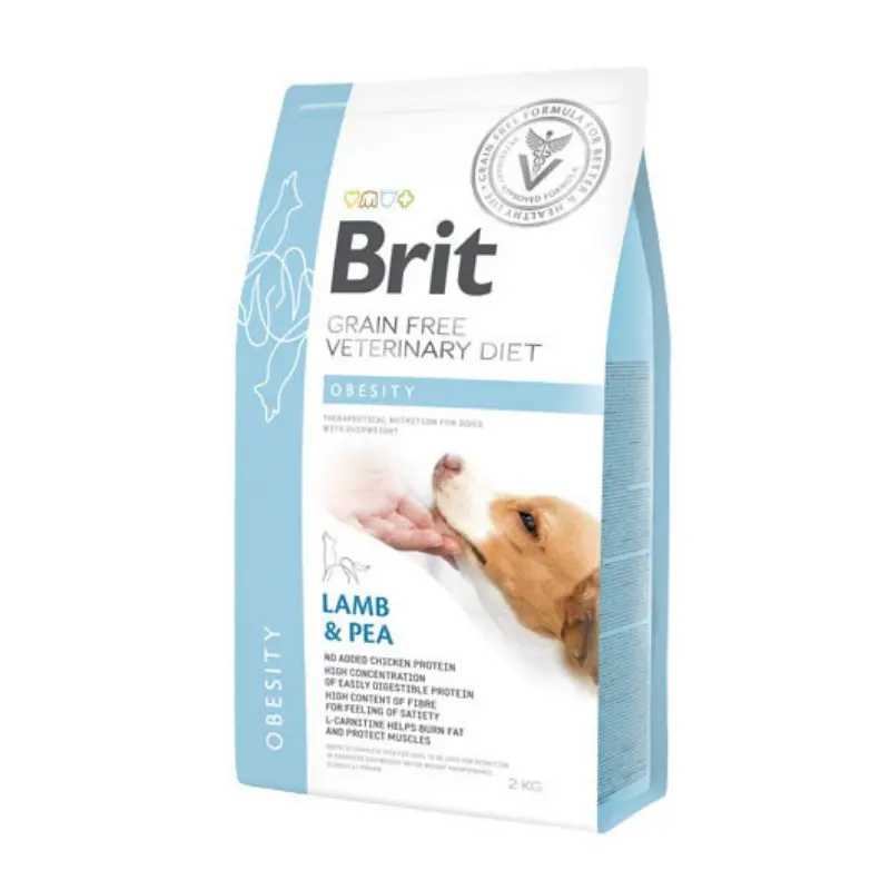 Brit Veterinary Diet Obesity Agnello e Piselli per Cani – 2 Kg