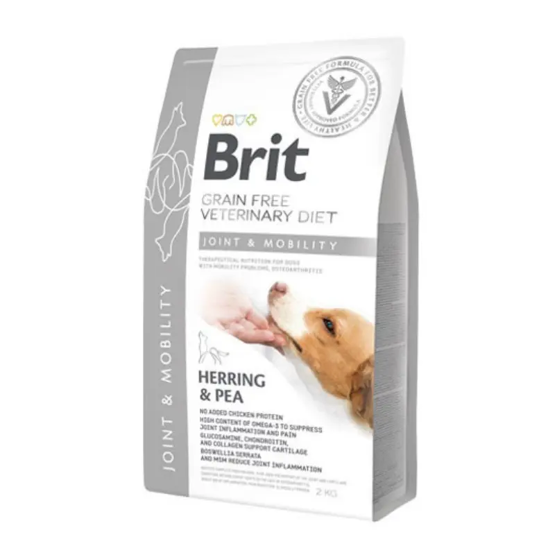 Brit Veterinary Diet Joint & Mobility Aringa e Piselli per Cani – 2 Kg