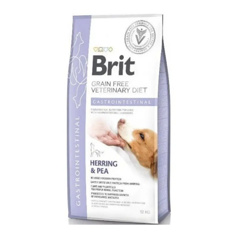 Brit Veterinary Diet Gastrointestinal Aringa e Piselli per Cani – 2 Kg