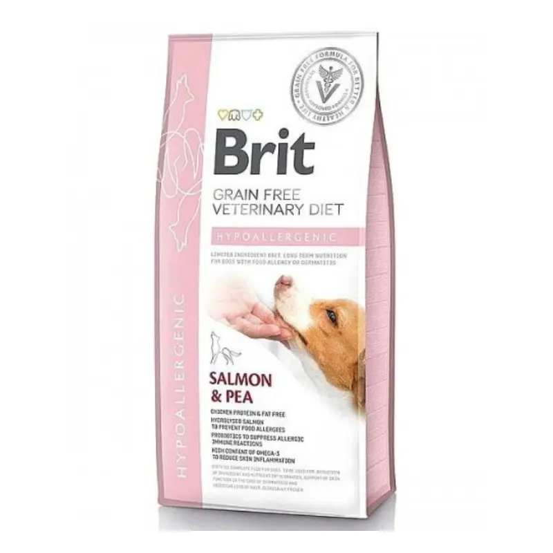 Brit Veterinary Diet Hypoallergenic Salmone e Piselli per Cani – 12 Kg
