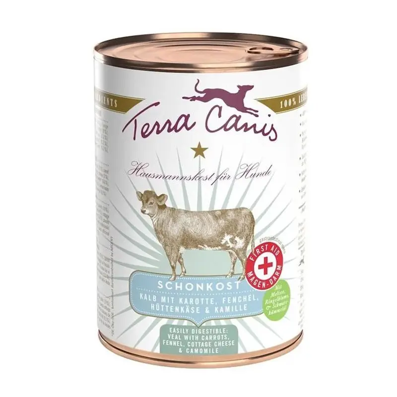 Terra Canis Gastrointestinal Vitello e Carote – 400 g, 6 pezzi