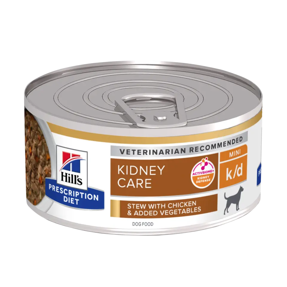 Hill’s Prescription Diet k/d Mini Canine Pollo – 156 g, 6 pezzi