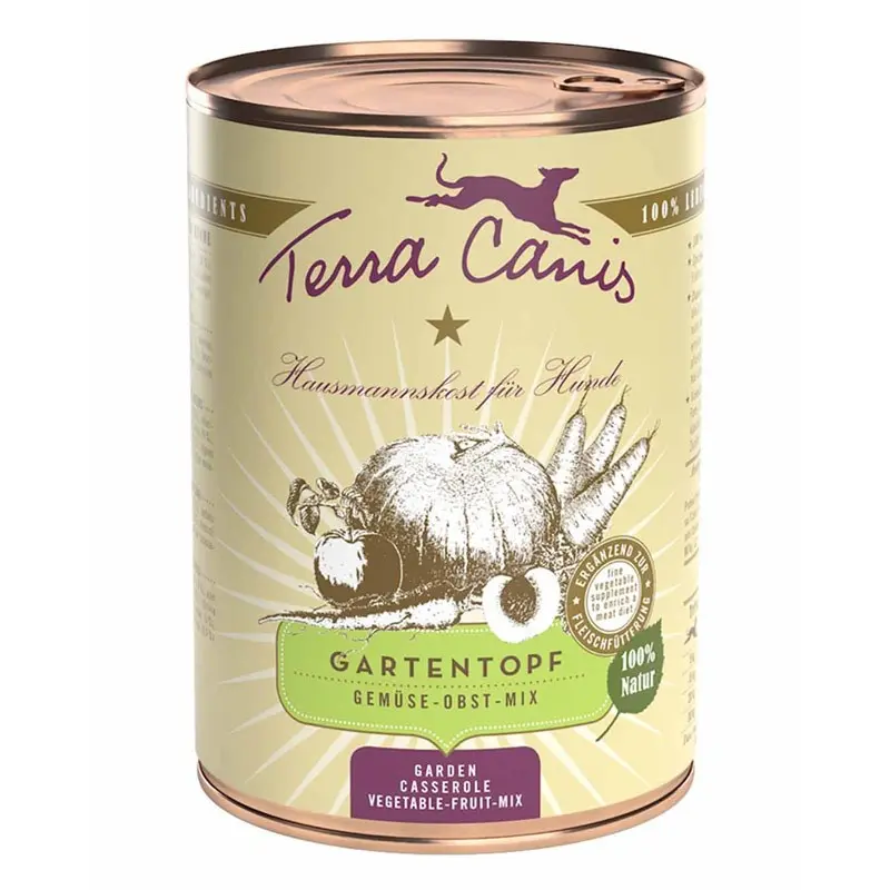 Terra Canis Giardiniera Mix di Frutta e Verdura 400gr – 400 g, 6 pezzi