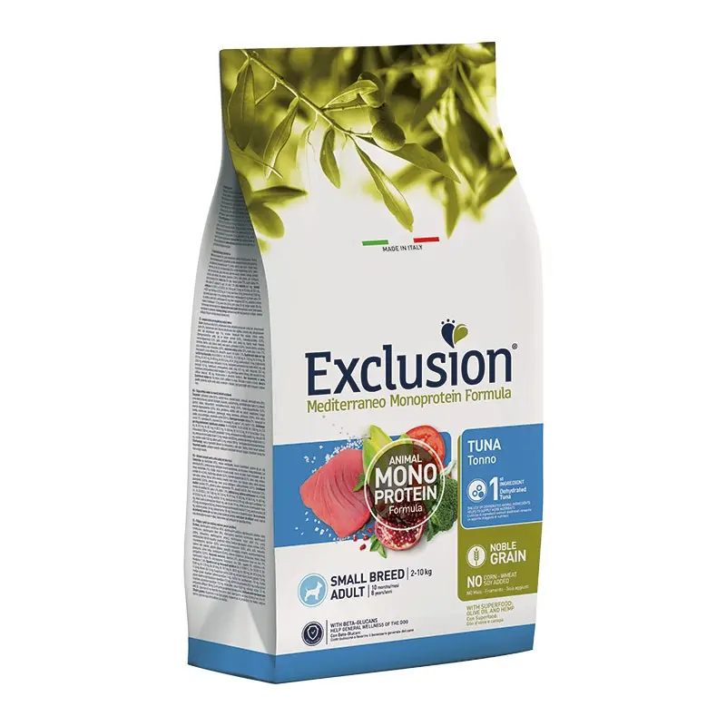 Exclusion Mediterraneo Adult Tonno Small Breed per Cani – 7 Kg