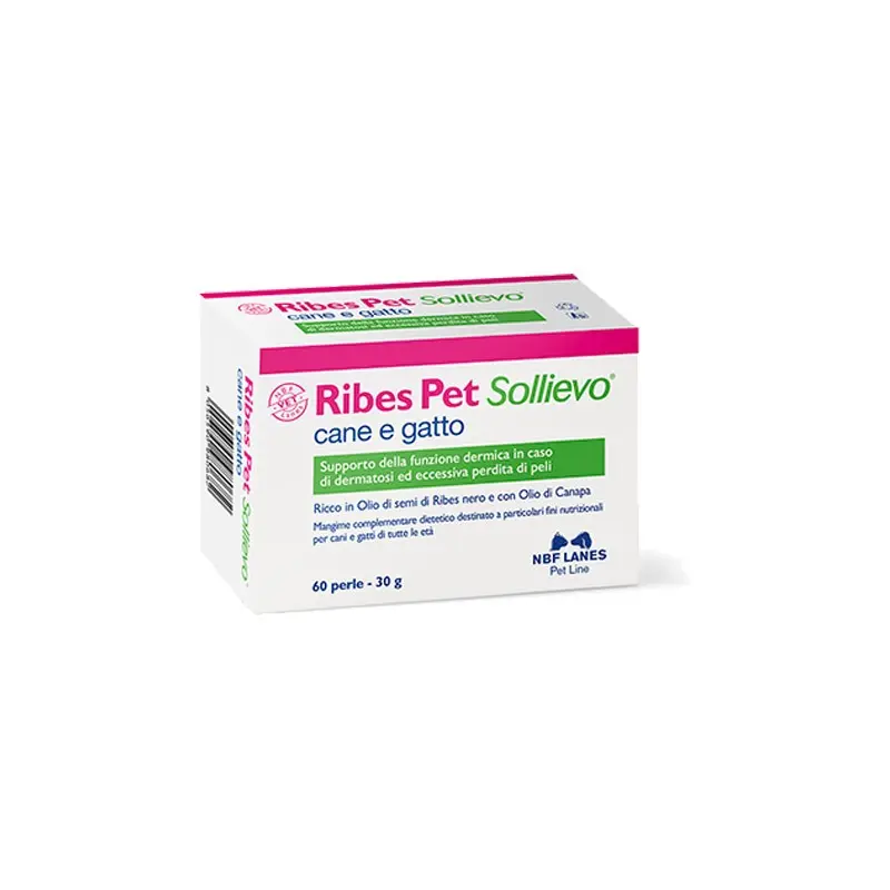 NBF Ribes Pet Sollievo per Cani e Gatti – 60 Perle