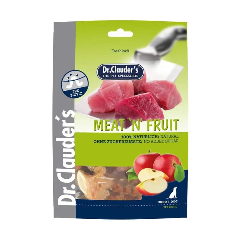 Dr Clauder’s Meat ‘n Fruit Mela e Pollo per Cani – 80 g