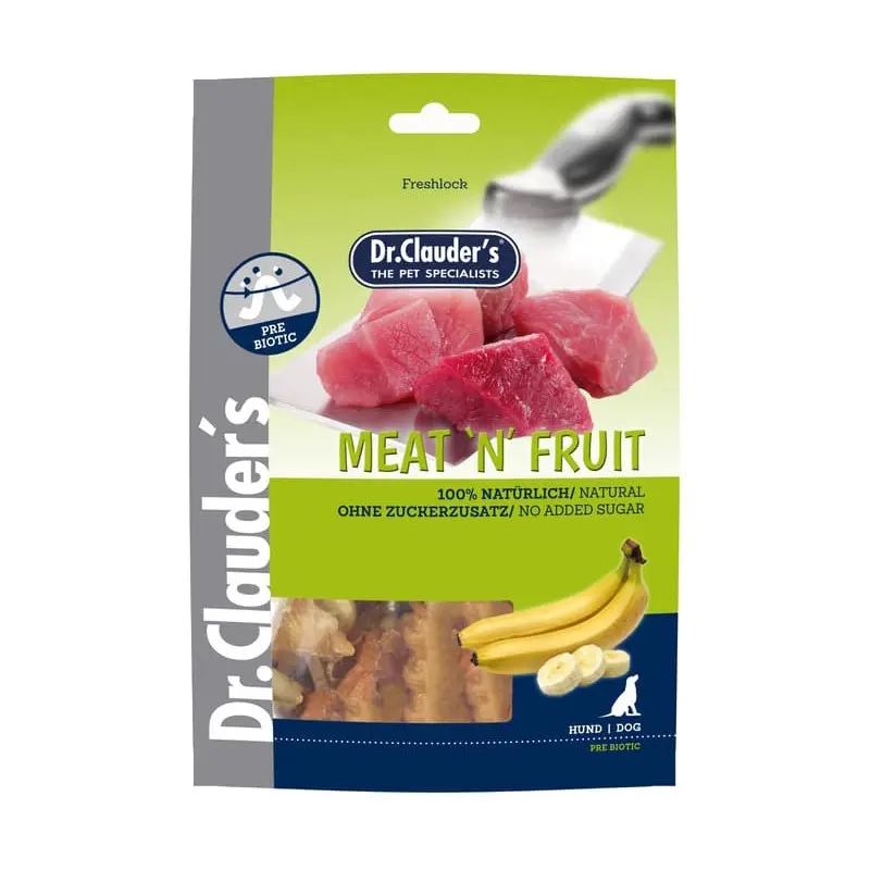 Dr Clauder’s Meat ‘n Fruit Banana e Pollo per Cani – 80 g