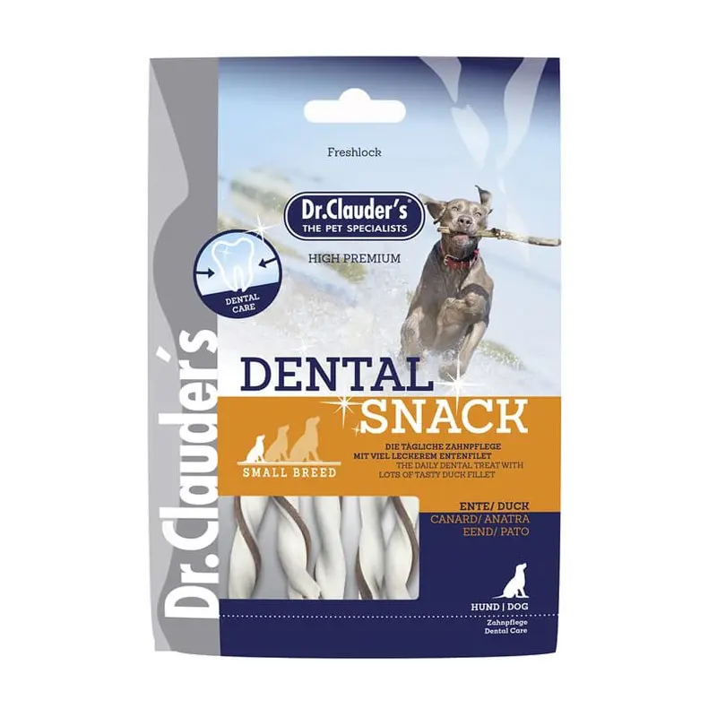 Dr Clauder’s Dental Snack Anatra Small Breed per Cani – 80 g