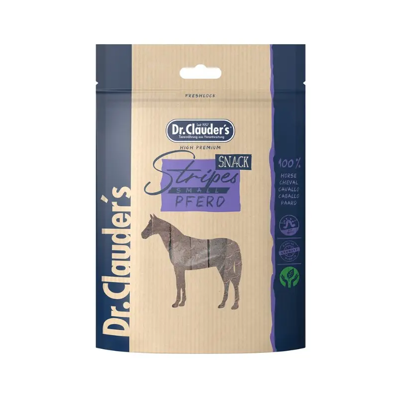 Dr Clauder’s Strisce di Filetto di Cavallo per Cani – 80 g