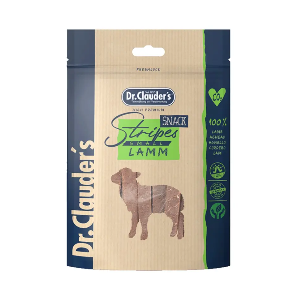 Dr Clauder’s Strisce di Filetto di Agnello per Cani – 80 g