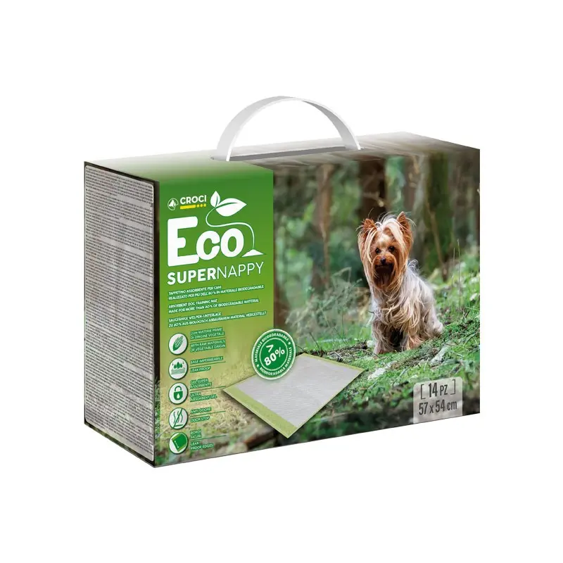 Croci Tappetino Super Nappy Eco 14 pezzi – 57 x 54 cm