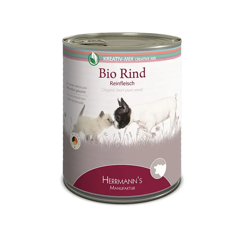 Herrmann’s Creative Mix Manzo Biologico Puro Umido – 800 g, 6 pezzi