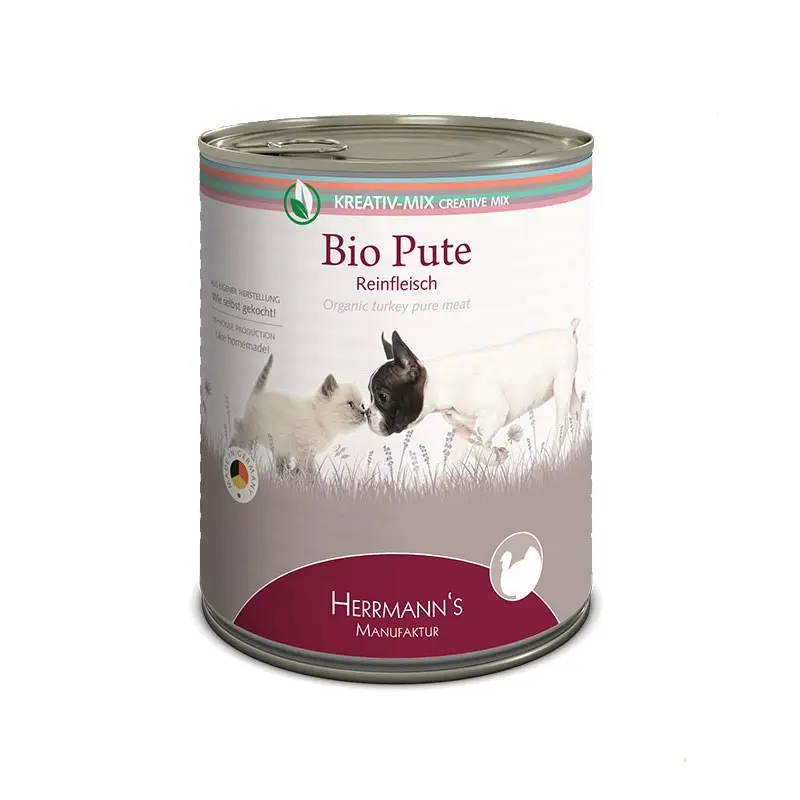 Herrmann’s Creative Mix Tacchino Biologico Puro Umido – 800 g, 6 pezzi