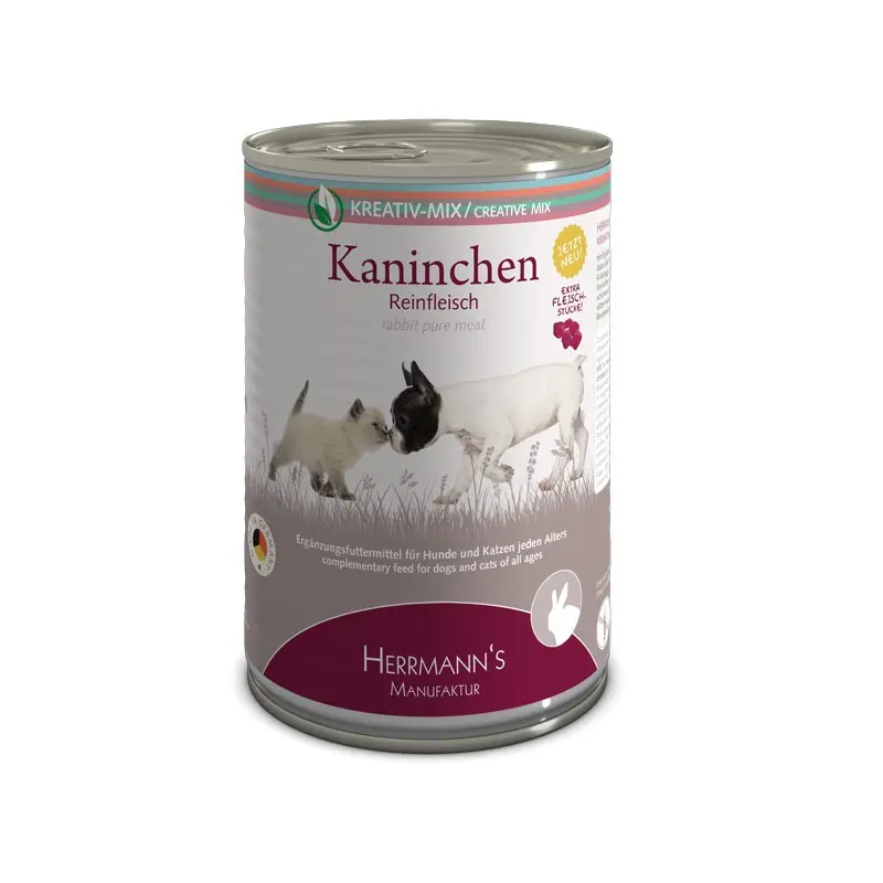 Herrmann’s Creative Mix Coniglio Puro Umido – 400 g, 12 pezzi