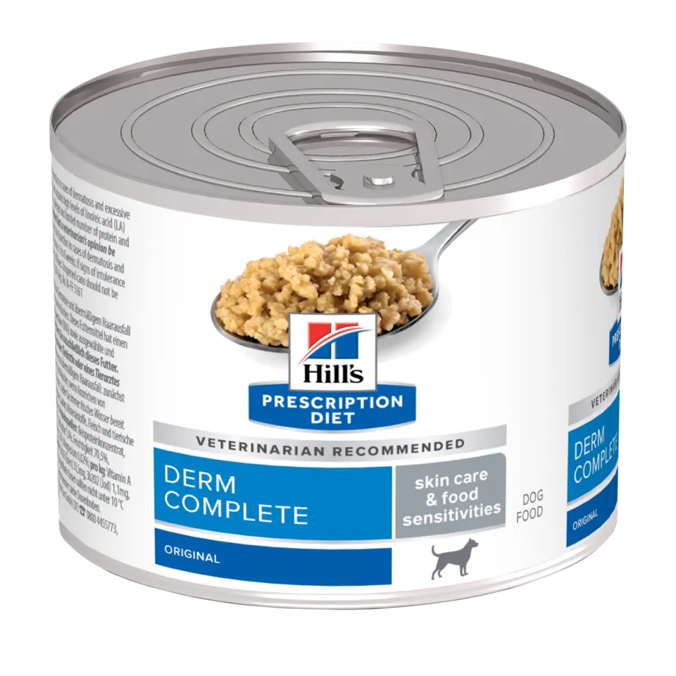 Hill’s Derm Complete Prescription Diet Canine Umido – 200 g, Singola